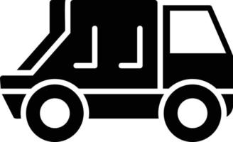 recycling vrachtwagen glyph icon vector