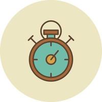 stopwatch gevuld retro vector