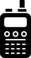 walkie talkie glyph-pictogram vector