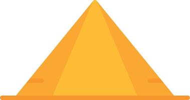 piramide plat icoon vector