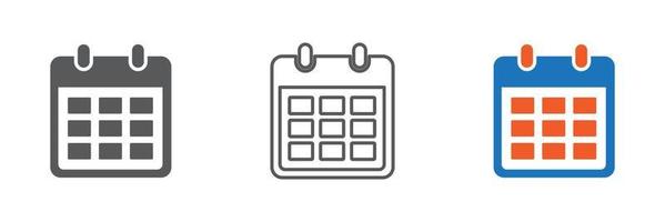 kalender pictogram vector. kalender pictogram vectorillustratie vector