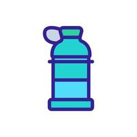 shaker fles met scharnierend deksel pictogram vector overzicht illustratie