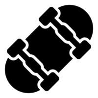 skater board vector glyph pictogramstijl voor web en mobiel.