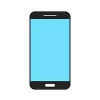 minimale ronde hoek smartphone mobiel pictogram illustratie technologie illustraties apparatuur vector