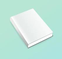 realistische witte boekomslag blanco mockup sjabloon kantoor tijdschrift brochure zakelijke illustratie vector