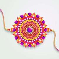 mooi rakhi ornament raksha bandhan indisch festival achtergrond elegant mandala decoratief viering vector