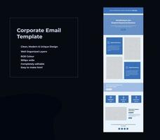 e-mailmarketingsjabloon voor zakelijke marketingbureaus vector