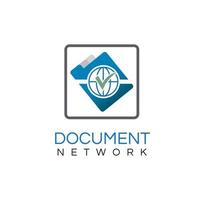 document map teken logo ontwerp illustratie vector