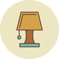 staat lamp gevuld retro vector