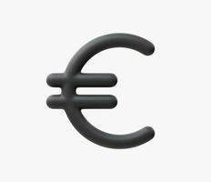 3D-realistische euro geld pictogram vectorillustratie vector