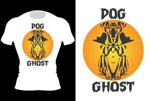 hond spook halloween t-shirt ontwerp vector