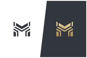 m brief logo vector concept pictogram handelsmerk. universeel m-logotype merk