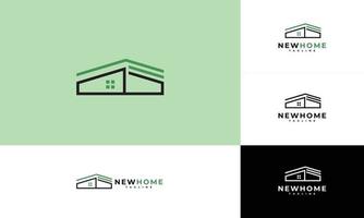 huis vector logo concept onroerend goed renovatie moderne structuur architectuur