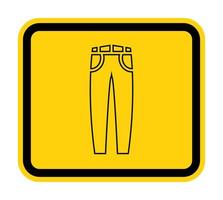 jeans vector pictogram geïsoleerd op een witte achtergrond