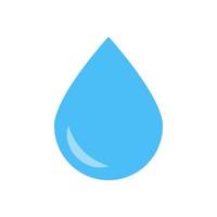 waterdruppel vector pictogram geïsoleerd op een witte achtergrond