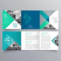 gevouwen brochure sjabloon minimalistisch geometrisch ontwerp voor corporate en business. creatief concept brochure vector sjabloon.