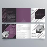 gevouwen brochure sjabloon minimalistisch geometrisch ontwerp voor corporate en business. creatief concept brochure vector sjabloon.