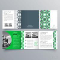 gevouwen brochure sjabloon minimalistisch geometrisch ontwerp voor corporate en business. creatief concept brochure vector sjabloon.