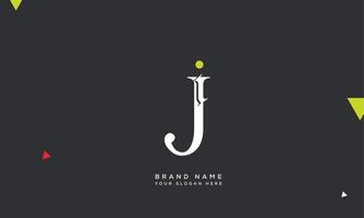 alfabet letters initialen monogram logo ji, ij, j en i vector