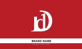 alfabet brieven initialen monogram logo dd vector