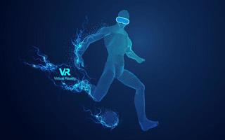 virtual reality voetbal vector