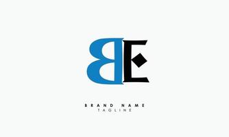 alfabet letters initialen monogram logo worden, eb, b en e vector