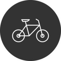 fixie lijn omgekeerd pictogram vector