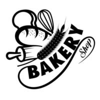 bakkerij winkel logo's vector