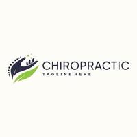 chiropractie logo-ontwerp met moderne concept premium vector