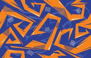 abstracte moderne blauwe oranje naadloze achtergrond vector