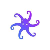 sjabloon logo octopus vorm vortex vector