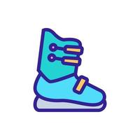 speciale skiër schoenen pictogram vector overzicht illustratie