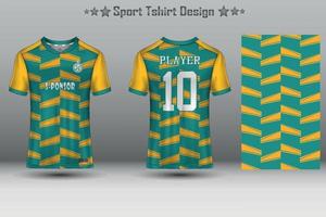 voetbal jersey mockup abstract geometrisch patroon sport t-shirt design vector