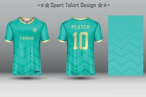 voetbal jersey mockup abstract geometrisch patroon sport t-shirt design vector