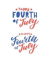 4 juli stijlvol Amerikaans ontwerp voor de onafhankelijkheidsdag 4 juli vector