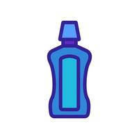 gebruikelijke soort fles mondwater pictogram vector overzicht illustratie