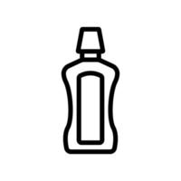 gebruikelijke soort fles mondwater pictogram vector overzicht illustratie