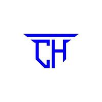 ch letter logo creatief ontwerp met vectorafbeelding vector