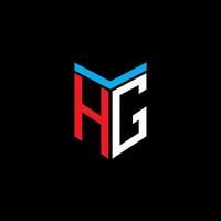 hg letter logo creatief ontwerp met vectorafbeelding vector