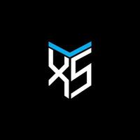 xs letter logo creatief ontwerp met vectorafbeelding vector