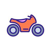 motorfiets pictogram vector. geïsoleerde contour symbool illustratie vector