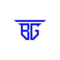 bg letter logo creatief ontwerp met vectorafbeelding vector