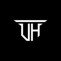 uh letter logo creatief ontwerp met vectorafbeelding vector