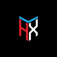 hx letter logo creatief ontwerp met vectorafbeelding vector