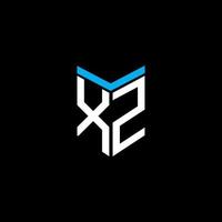 xz letter logo creatief ontwerp met vectorafbeelding vector