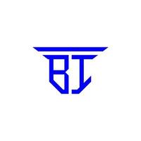 bi letter logo creatief ontwerp met vectorafbeelding vector