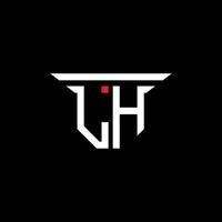 lh letter logo creatief ontwerp met vectorafbeelding vector