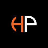 hp letter logo creatief ontwerp met vectorafbeelding vector