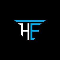 hf letter logo creatief ontwerp met vectorafbeelding vector