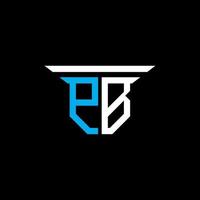 pb letter logo creatief ontwerp met vectorafbeelding vector